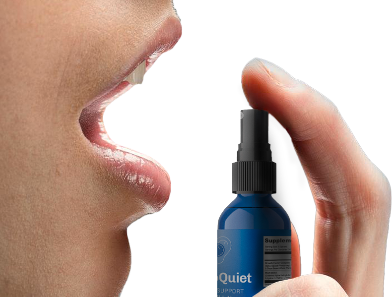 Woman using NeuroQuiet drops
